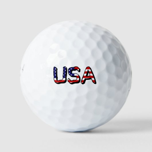 VS overlay op US Flag be6 gbcnt Golfballen (Voorkant)