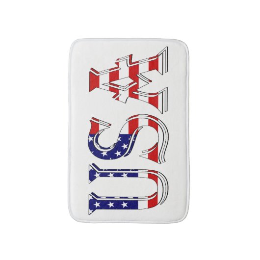 VS overlay op US Flag bmcnt Badmat (Voorkant Verticaal)