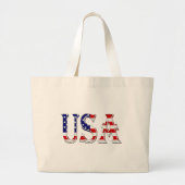 VS overlay op US Flag jitcnt Grote Tote Bag (Voorkant)