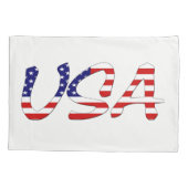 VS overlay op US Flag pcnt Kussensloop (Achterkant)