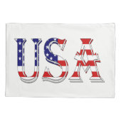 VS overlay op US Flag pcnt Kussensloop (Achterkant)