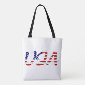 VS overlay op US Flag stc Tote Bag (Achterkant)