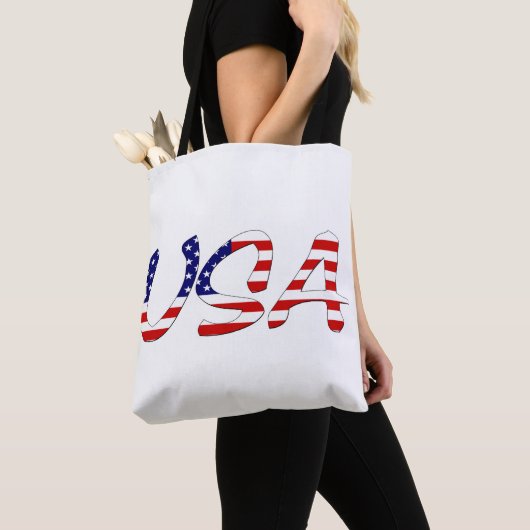 VS overlay op US Flag stc Tote Bag (Dichtbij)