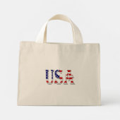VS overlay op US Flag tcnt Mini Tote Bag (Achterkant)