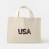 VS overlay op US Flag tcnt Mini Tote Bag (Achterkant)
