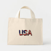 VS overlay op US Flag tcnt Mini Tote Bag (Voorkant)