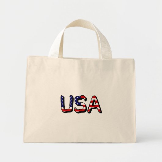 VS overlay op US Flag tcnt Mini Tote Bag (Voorkant)