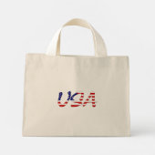 VS overlay op US Flag tcnt Mini Tote Bag (Achterkant)