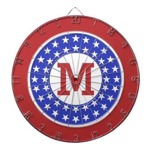 VS Patriot Custom Monogram dart board Dartbord (Voorkant)