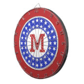 VS Patriot Custom Monogram dart board Dartbord (Voorkant Rechts)