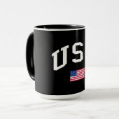 VS Patriotische Onafhankelijkheidsdag Amerikaanse  Mok (Voorkant links)