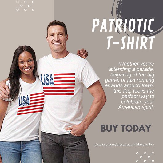 VS Patriotische Vlag T-shirt