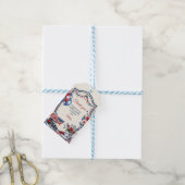 VS patriottisch 4 juli verjaardagsfeestje Cadeaulabel (Met Touw)