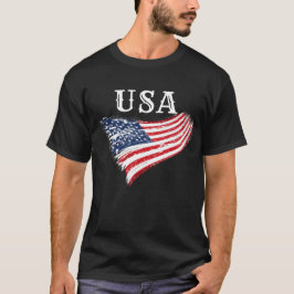 VS patriottisch Amerikaans vlagontwerp T-shirt