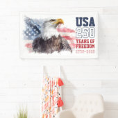 VS Patriottisch Amerika's 250ste Verjaardagsfeest Spandoek (Insitu)