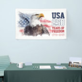 VS Patriottisch Amerika's 250ste Verjaardagsfeest Spandoek (Beurs)