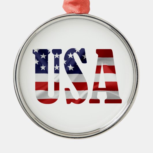 VS Patriottisch Metalen Ornament (Voorkant)