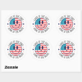 VS patriottisch Ronde Sticker (Vel)