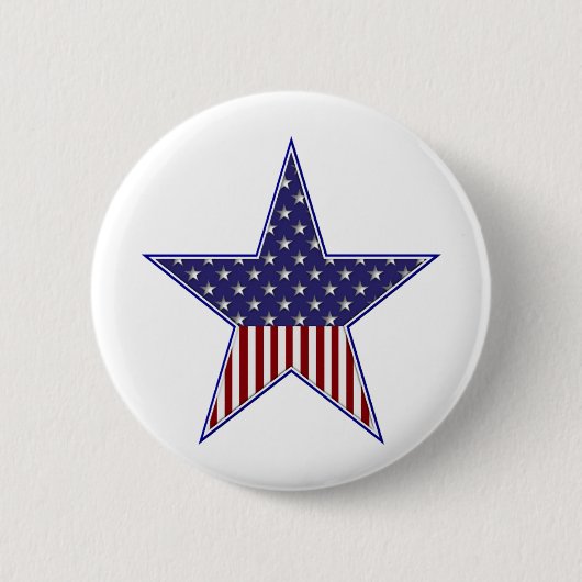 VS Patriottisch vlaggenontwerp Ronde Button 5,7 Cm (Voorkant)