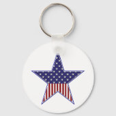 VS Patriottisch vlaggenontwerp Sleutelhanger (Voorkant)