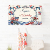VS Patriottische 4 juli verjaardag Spandoek (Insitu)