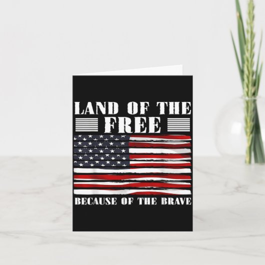 VS Patriottische Amerikaanse Vlag 4 juli Kaart (Voorkant)
