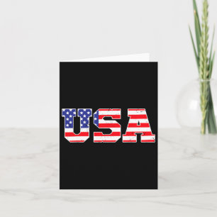 VS - Patriottische Amerikaanse vlag 4 juli Kaart