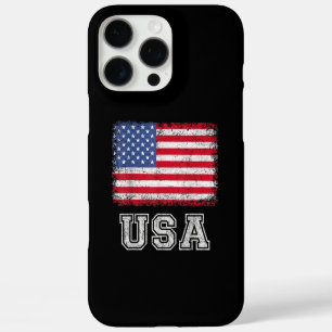 VS Patriottische Amerikaanse Vlag Voor Mannen Vrou iPhone 16 Pro Max Hoesje