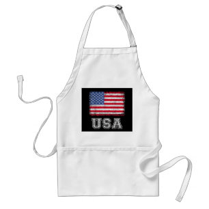 VS Patriottische Amerikaanse Vlag Voor Mannen Vrou Standaard Schort
