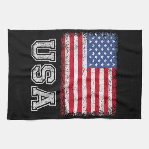 VS Patriottische Amerikaanse Vlag Voor Mannen Vrou Theedoek