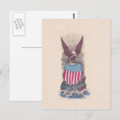  VS patriottische Burgeroorlog tijdperk adelaarska Briefkaart (Voorkant / Achterkant)