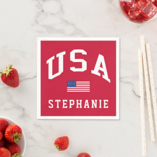 VS Patriottische Onafhankelijkheidsdag Amerikaanse Servet