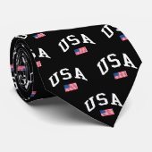 VS Patriottische Onafhankelijkheidsdag Amerikaanse Stropdas (Opgerold)