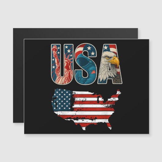 VS Patriottische Verenigde Staten 4 juli Amerikaan (Voorkant / Achterkant)