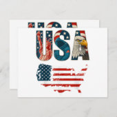 VS Patriottische Verenigde Staten 4 juli Amerikaan (Voorkant / Achterkant)