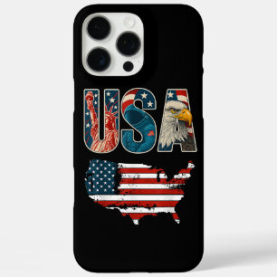 VS Patriottische Verenigde Staten 4 juli Amerikaan iPhone 16 Pro Max Hoesje