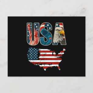 VS Patriottische Verenigde Staten 4 juli Amerikaan Informatiekaartje
