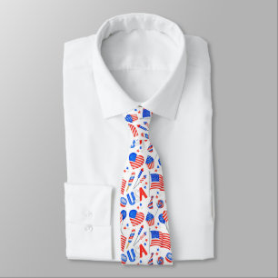 VS patriottische vlag halsband Stropdas