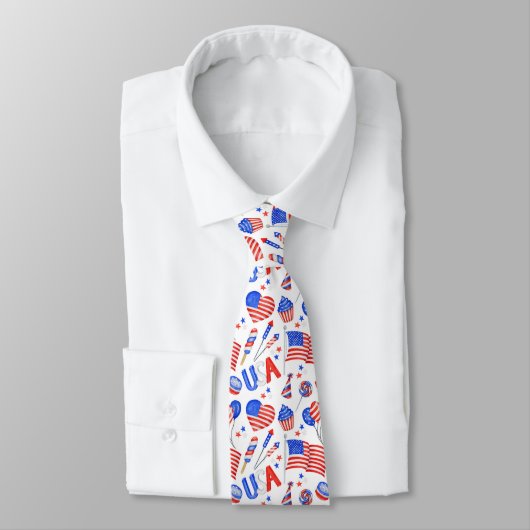 VS patriottische vlag halsband Stropdas (Gebonden)