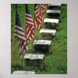 VS, Pennsylvania, Gettysburg. Amerikaanse Burgeroo Poster