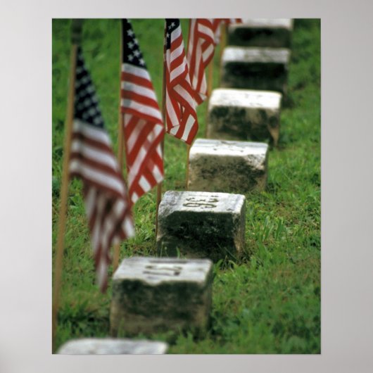 VS, Pennsylvania, Gettysburg. Amerikaanse Burgeroo Poster (Voorkant)