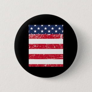 VS Pocket met Amerikaanse vlag voor 4 juli Ronde Button 5,7 Cm