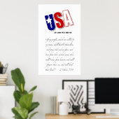 VS-poster met "In God We Trust" Poster (Thuiskantoor)