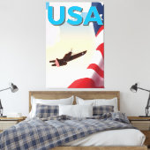 VS-poster uit de Tweede Wereldoorlog Canvas Afdruk (Insitu (Slaapkamer))