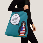 VS Praten Ms. Penguin Gepersonaliseerd Crossbody Tas (Dichtbij)