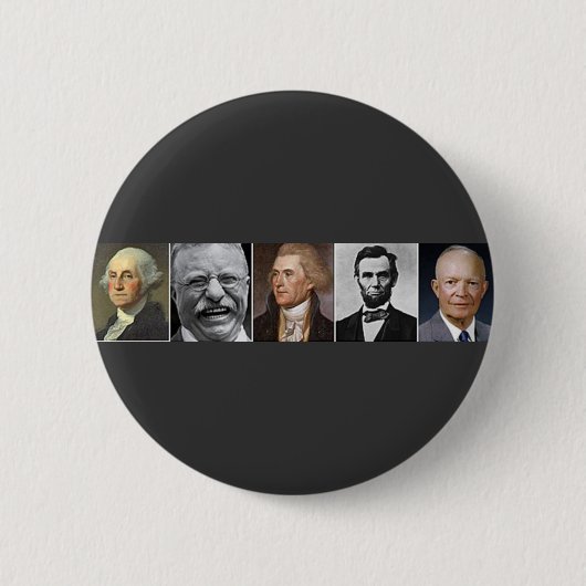 VS-presidenten Ronde Button 5,7 Cm (Voorkant)