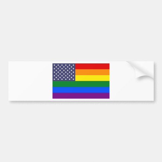 VS Pride Flag Bumpersticker (Voorkant)