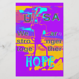 VS Psychedelische Hoop: Neon Eenheidskunst Briefpapier
