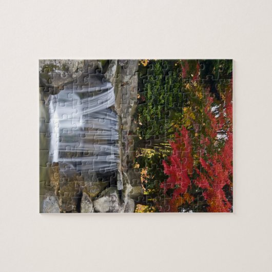 VS, Redmond, Washington. Herfst in een park. Legpuzzel (Horizontaal)