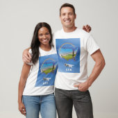 VS-reisaffiche geïllustreerd T-shirt (Unisex)